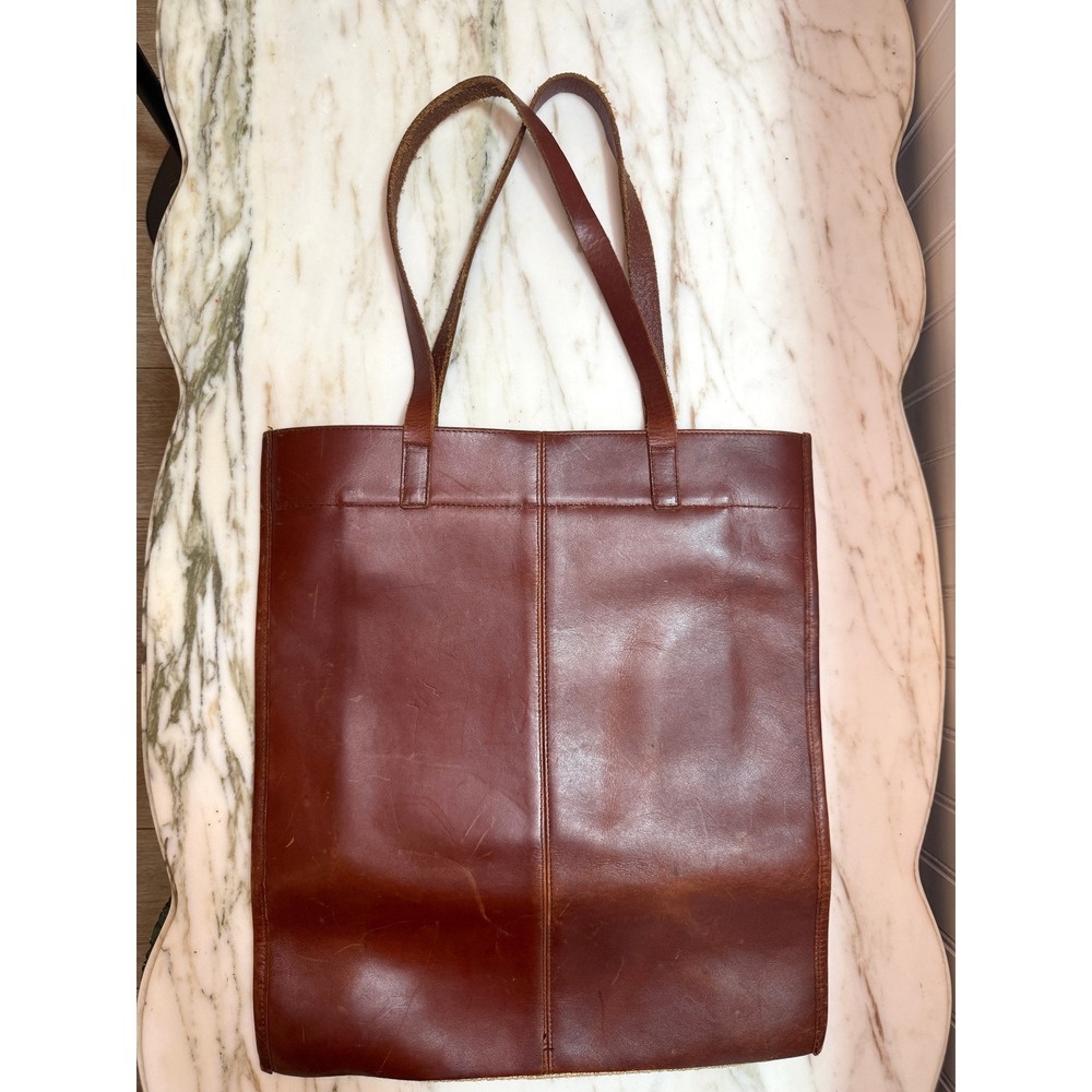 Vintage 1970s Leather & Woven Tote Bag Boho Shopper Shoulder Bag
